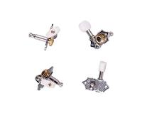 Alomejor 4PCS Chrome Color Metal Ukulele Tuning Peg, Fast Tuning Ukulele Machine Head Tuner Replacement for