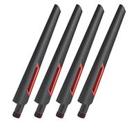 Alomejor 4pcs Omnidirectional WiFi Antenna High Gain 8dBi for RT-AC68U AC3200 EX6200 Router Durable ABS 7.6 Inch