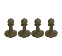 Alomejor 4Pcs Proof Camping Tent Poles Awning Rod Support Bar Tent Poles Protector for Camping Hiking (OD Green)