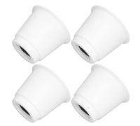 Alomejor 5" Durable Furniture Bed Risers, Sleep Quality Enhancing Sofa Leg Pads, Supports Up to 2,200lbs, White, 4 Pcs, Suitable for Beds with Back Pain