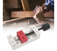 Alomejor 50mm Flat Bench Vise Mini Clamp Tool for Crafts and Repairs, Durable Aluminum Design