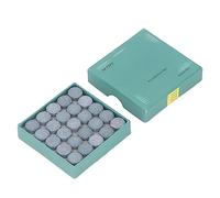 Alomejor 50pcs Durable Pool Cue Tips for Billiards and Snooker, Improve Ball Control for and Home Use, PU Material, 50pcs (12mm)