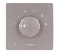 Alomejor 50W Volume Control Adjustable Knob with 5 Gears for Home Speakers Stylish Design Durable Flame Retardant PC Material (Gray)