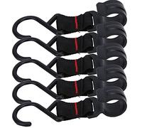 Alomejor 5Pcs Camping Hanging Hook Multi-Functional Outdoor Hanging Hook Camping Strap Hanger for Light/Cookware/Clothes