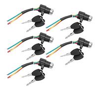 Alomejor 5Set Electric Power Lock On Off Switch Electric Locking Ignition Key Switch