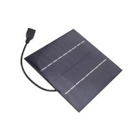 Alomejor 5W Solar Panel Charger Monocrystalline for Efficient Outdoor Travel and Adventure Compact USB Charging