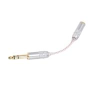 Alomejor 6.35mm to 4.4mm Earphone Adapter Cable Durable Design for Universal Sound Devices Made with Single Crystal Copper 1 Piece