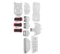 Alomejor 6 G63 6x6 Chassis Protective Plate, Stainless Steel, Light and Portable, Long Life, for RC, Silver, 1 Sets
