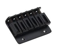 Alomejor 6 String Guitar Fixed Saddle Bridge Top Loader for Improved Intonation and Exquisite Appearance for Guitar Expectation, Iron Material (Black)