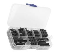 Alomejor 66Pcs IC Sockets Adapter Kit Durable In-Line Components for Electronics Engineers and Students 6 to 28Pin