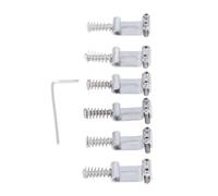 Alomejor 6Pcs Electric Guitar Bridge Saddle, Roller Type Replacement for Tele Style Tremolo Bridge