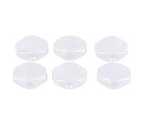 Alomejor 6Pcs Guitar Tuning Key Button Plastic Tuner Peg Cap for Folk and Electric Guitar, Easy to Install and Pretty Design (White)