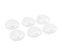 Alomejor 6Pcs Guitar Tuning Peg Button Replacement Set for Easy Installation, Fits Electric Guitars (White)