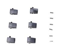 Alomejor 6Pcs String Locking Nut for Electric Guitars, Excellent Craftsmanship, Securely Grip Strings, Ideal Replacement Part for Musicians (Black)