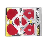 Alomejor 6Pcs Strong Magnetic Welding Holder Kit, Right Angle Welding Magnets for, Bracing & Positioning, Powerful Suction Performance