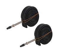 Alomejor 700X23C Butyl Rubber Interior Valve Tube for Road Bike, the Influence of Potholes, 2 Percent (700X23C method mouth 48)