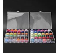 Alomejor 72 Colors Bobbin Thread Set for Sewing Machines (100% Polyester)