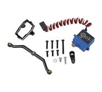 Alomejor 7kg RC Digital Servo Motor Kit with Servo Mount Bracket Arm and Steering Link for Traxxas TRX4M 1/18 RC Crawler Car
