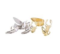 Alomejor 8Pcs Metal Finger Picks, Adjustable Guitar Picks for Electric Acoustic Classic Guitar Banjo Ukulele, with Open Shape Design for Enhanced Control and Richer Sound