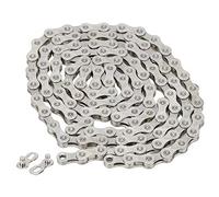 Alomejor 9 Speed Chain with 116 Links Adjustable Steel Mountain Road Folding Bike Chain Replacement(Silver)