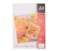 Alomejor A4 Matte Photo Paper 20Pcs with Glossy Finish