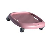 Alomejor Abdominal Training Wheel, Core Strengthener Exercise Roller with 4 Silent Wheels for Home Gym, Multi Directional Sliding Disc for Ab Workout (Pink)