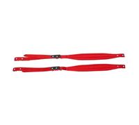 Alomejor Accordion Straps Comfortable Shoulder Belts Universal Wide Adjustable PU Leather for Kids Adult (Red)