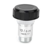 Alomejor Achromatic Objective Lens 4X, 10X, 20X, 40X (10X) | Durable all-steel material, Clear image, Compatible with biological microscopes