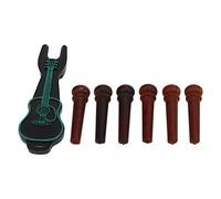 Alomejor Acoustic Guitar Bridge Pins, 6-Pack Maple with Pin Puller