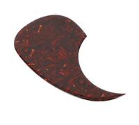 Alomejor Acoustic Guitar Pickguard PVC -Plastic Thickened Protective Plate for Guitar Protection and Decoration, Red Color 【1 X picbuard】