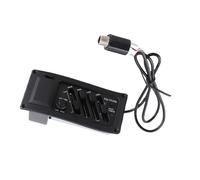 Alomejor Acoustic Guitar Pickup 4 Band Guitar Transducer with Plastic Metal Build Volume Control Battery Indicator 10 X 6 X 5cm for Electro Acoustic Players