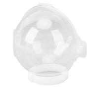 Alomejor Adjustable Breathable Cat Transparent Muzzle Helmet for Grooming Bathing, Prevent Biting Licking for 7.5-8.7" Neck Circumference Cats
