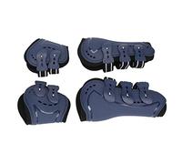 Alomejor Adjustable Breathable Horse Tendon Boots for Jumping Set of 4 for Horse Riders Blue (M)