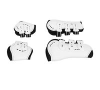 Alomejor Adjustable Horse Front Hind Boots, Breathable Shock Absorbing Material for Optimal Leg Protection While Training, White Set of 4 (Medium)