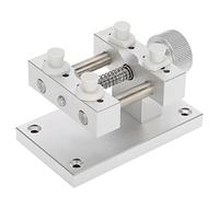 Alomejor Adjustable Metal Watch Case Holder Repair Tool for Watchmaker, Safe Way to Remove Watch Strap, 80mm Opening, Professional Tool for Repairman, Made of Metal (Silver)