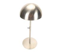 Alomejor Adjustable Stainless Steel Hat Display Stand for Multiple Hat Storage, Portable Cap Holder for Baseball Caps, Peaked Cap, Fisherman's Hats, Ideal for All Styles, 7.9-15.7 Inch Height (Silver)