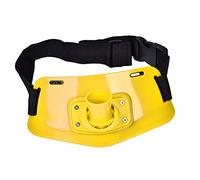 Alomejor Adjustable Waist Fishing Rod Holder Belt - Hands-Free Angling Support for Spinning, Baitcasting & Fly Fishing Rods, Lightweight & Comfortable (Yellow)