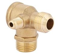 Alomejor Air Compressor Valve, 90 Degree Brass Check Valve, Durable | brass material, fits air compressors, easy to connect, reliable performance, 20mm size