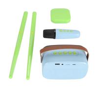 Alomejor Air Drums, Immersive 3D Sticks, Virtual Reality Drum Set with Mic and Speaker for Kids and Adults (green)