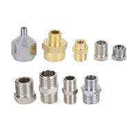 Alomejor Airbrush Connector Set, 9 Piece Spray Gun Kit