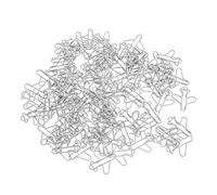 Alomejor Aircraft Shape Cute Paper Clips for Office School Home Desk Organizers, Durable Metal for Document Classification, 100 Pieces with Storage Box (Silver)