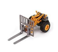 Alomejor Alloy Construction Vehicle Toy, 1:55 Scale Engineering Truck Toys with Removable Front for Kids Boys, Realistic Simulation Design (Forklift)