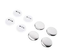 Alomejor Alomejor 100Pcs Rust-Resistant Tinplate Badge Back Cover Firm DIY Badge Tool for Christmas Birthday Gifts, Craft Supplies for Personalized Gifts and Souvenirs (75MM Badges 100 Sets) (58MM