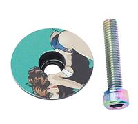 Alomejor Aluminum Alloy Colorful Headset Cover Cover for Mountain Road Bike, Light Bike Accessories for Bicycle Enthusiasts (Stand screw sleeve)