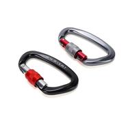 Alomejor Aluminum Alloy D-Shaped Carabiners 25KN Strength | Heavy duty construction, One handed operation, Reliable for backpacking, Excellent for camping equipment
