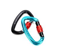 Alomejor Aluminum Alloy D-Shaped Carabiners 25KN Strength | Heavy duty construction, One handed operation, Reliable for backpacking, Excellent for camping equipment