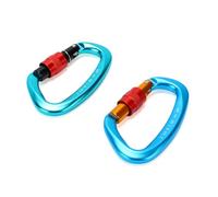 Alomejor Aluminum Alloy D-Shaped Carabiners 25KN Strength | Heavy duty construction, One handed operation, Reliable for backpacking, Excellent for camping equipment