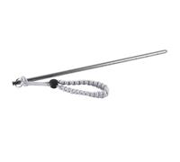 Alomejor Aluminum Alloy Diving Pointer Stick for Scuba Diving - Adjustable Wrist Lanyard Noise Maker Rod, Compact Underwater Signal Tool, Gray