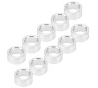 Alomejor Aluminum Alloy Gasket Set, Durable 10pcs Round Spacers, Effective Support for Structural Use, Ideal for Engineers, 8mm Outer Diameter (4mm long)