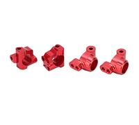 Alomejor Aluminum Alloy in the Axle Cup Kit in the Front C and Rear Axle for the 2.0 2WD 1/18 Durable Metal Truck RC Front Space C for an Improved Address, 2 Sets for RC Enthusiasts (Red)